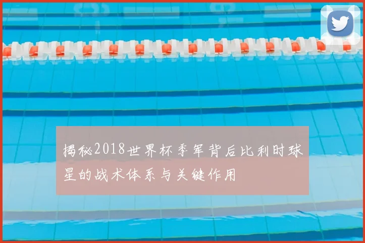 揭秘2018世界杯季军背后比利时球星的战术体系与关键作用