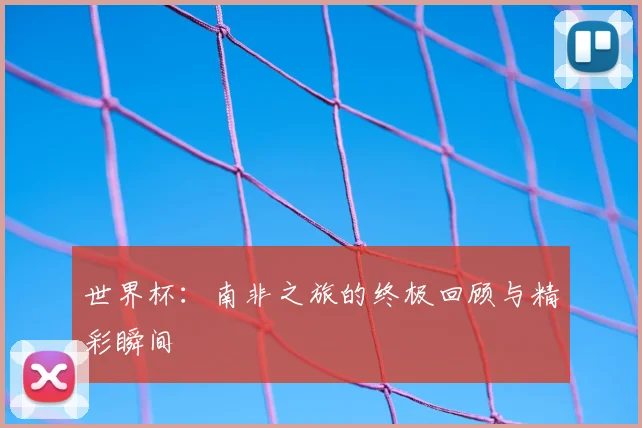 世界杯：南非之旅的终极回顾与精彩瞬间